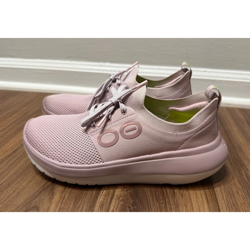 Oofos OOmy Stride Comfort Recovery Walking Shoes Pink Mauve Womens Size 8